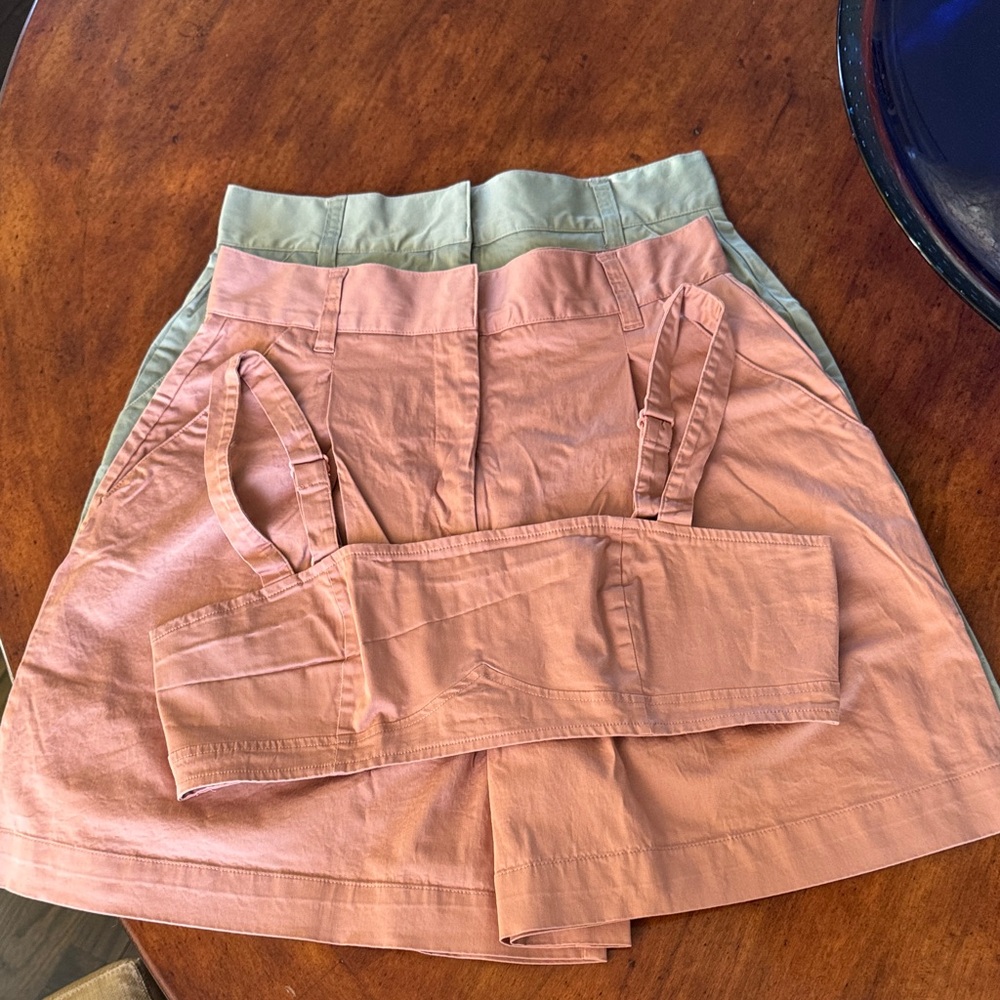 DANIELLE BERNSTEIN Pink and Green Shorts